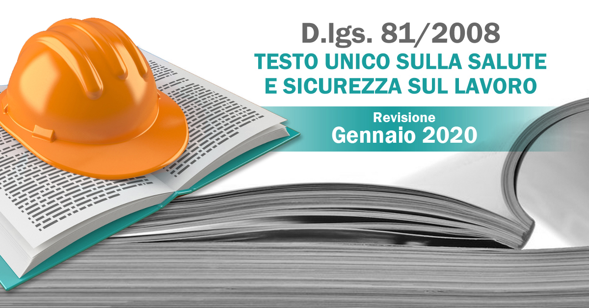 Testo Unico Sulla Salute E Sicurezza Sul Lavoro - Rev. Novembre 2020