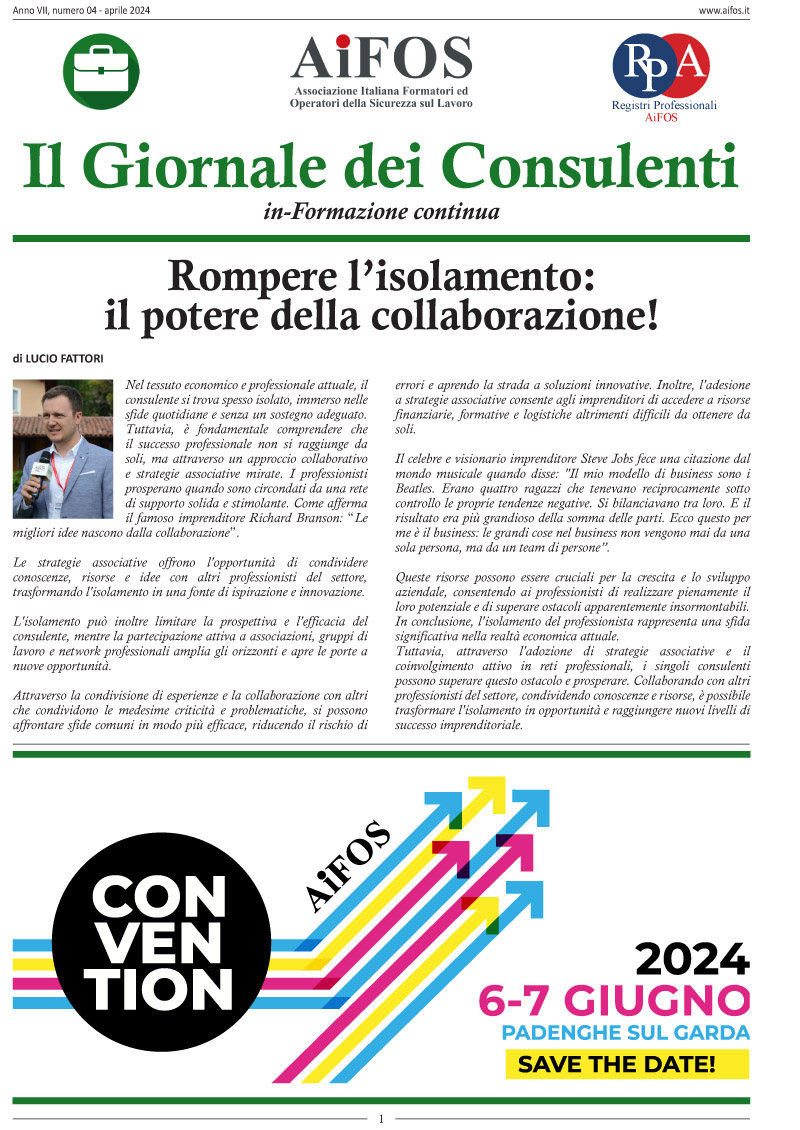 Il Giornale dei Consulenti - Aprile 2024