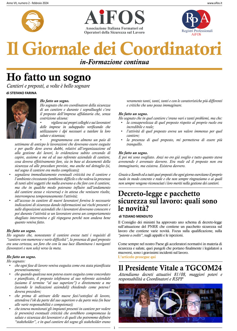 Il Giornale dei Coordinatori - Febbraio 2024